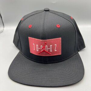Air Jordan 11 Hat Men Black Red Jumpman Bred‎ Snap Back Cap